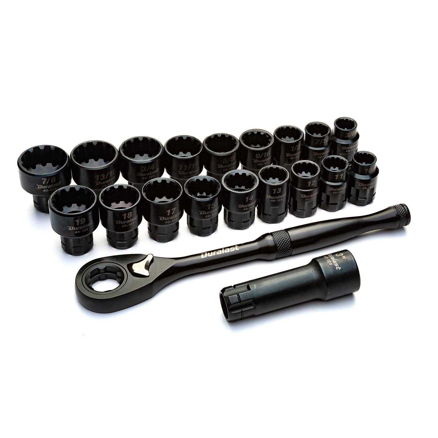 Duralast 3/8in Drive Metric Flex Socket Set 9 Piece at AutoZone - Zenithce