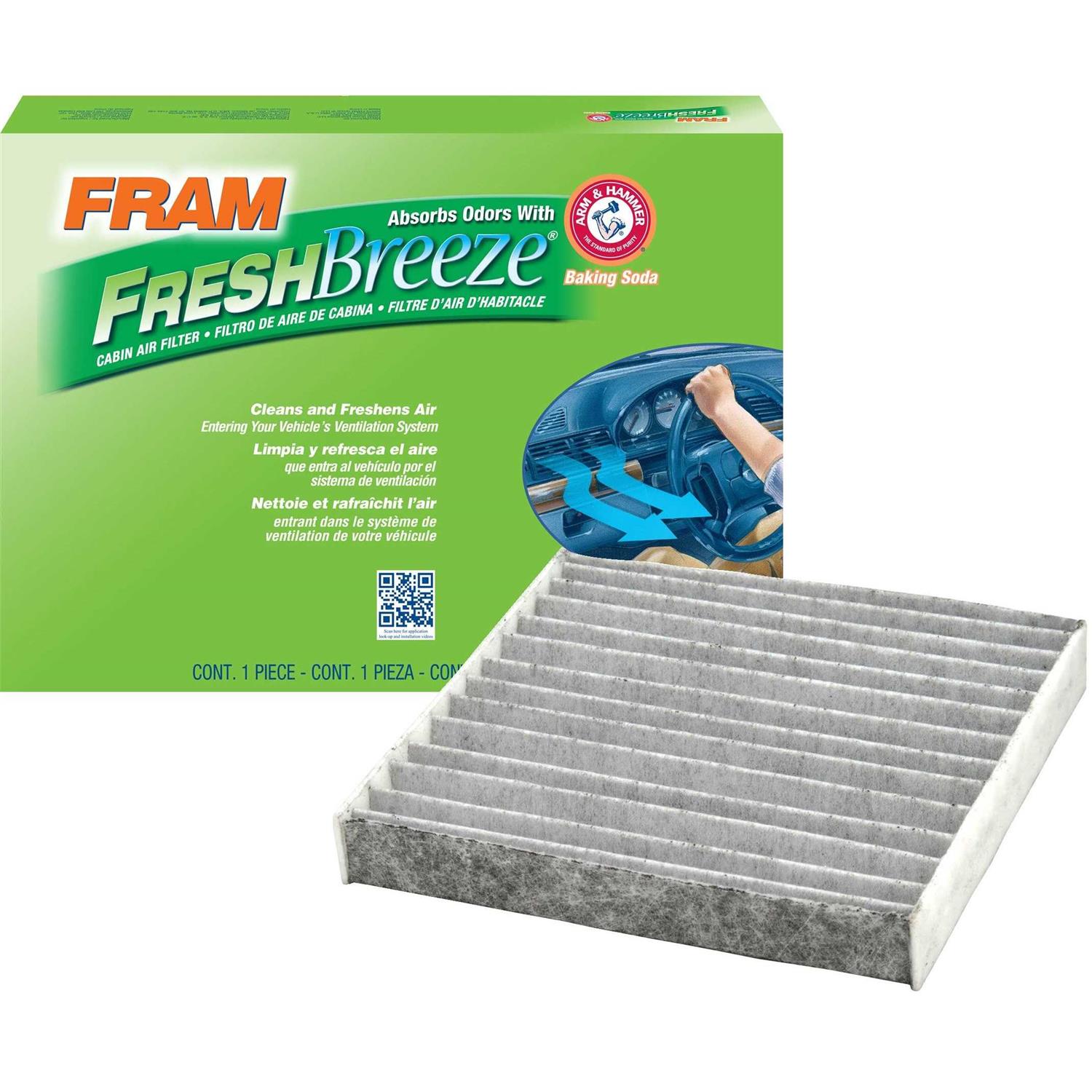 Fram CF10134 Fresh Breeze Cabin Air Filter - Zenithce