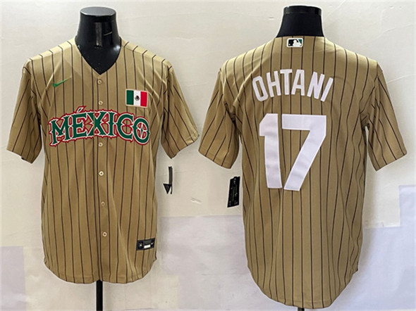 Mexico #17 Shohei Ohtani Tan 2023 World Classic Stitched Jersey - Zenithce