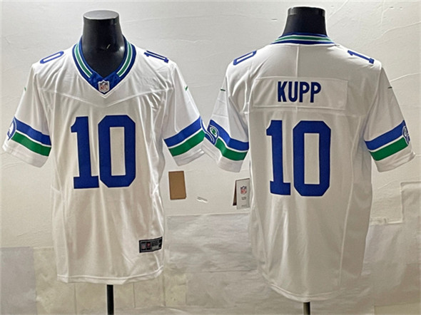 Seattle Seahawks #10 Cooper Kupp White F.U.S.E. Throwback Vapor Limited Football Stitched Jersey - Zenithce