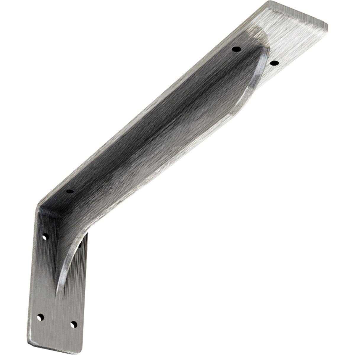 Ekena Millwork 2W x 14D x 5 1/4H Embrey Steel Bracket - Zenithce