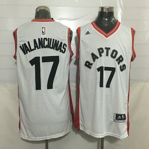 Toronto Raptors #17 Jonas Valanciunas White New Rev 30 Swingman Jersey - Zenithce
