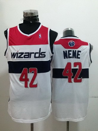 Washington Wizards #42 Nene Hilario White Swingman Jersey - Zenithce