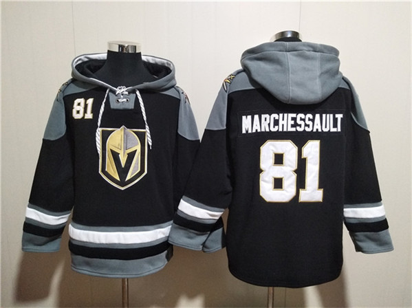Vegas Golden Knights #81 Jonathan Marchessault Black Ageless Must-Have Lace-Up Pullover Hoodie - Zenithce