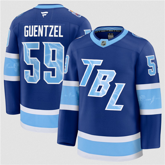 Tampa Bay Lightning #59 Jake Guentzel Blue 2026 Stadium Series Stitched Jersey - Zenithce