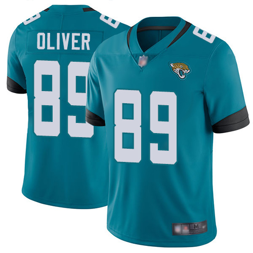 Jacksonville Jaguars #89 Josh Oliver Teal Vapor Untouchable Limited Stitched Jersey - Zenithce
