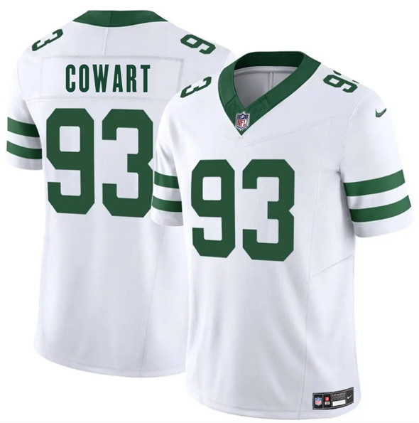 New York Jets #93 Byron Cowart White 2025 F.U.S.E. Vapor Untouchable Limited Stitched Jersey - Zenithce