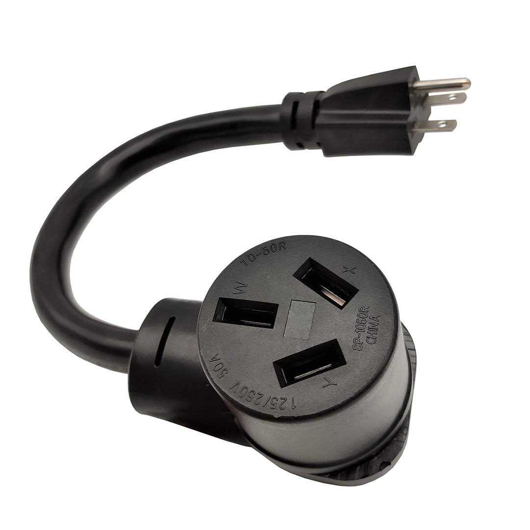 Parkworld 61544 Combiner Household Regular 5-15 Plug to RV 14-50 Receptacle - Zenithce