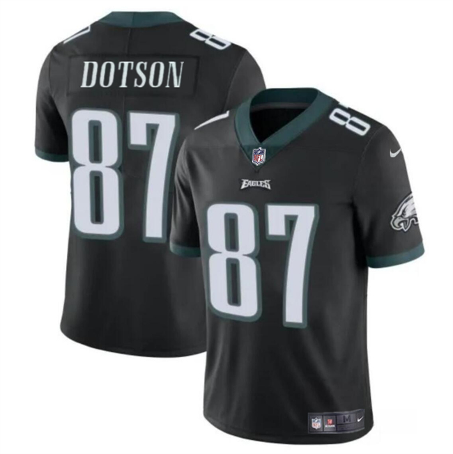Philadelphia Eagles #87 Jahan Dotson Black Vapor Untouchable Limited Stitched Jersey - Zenithce