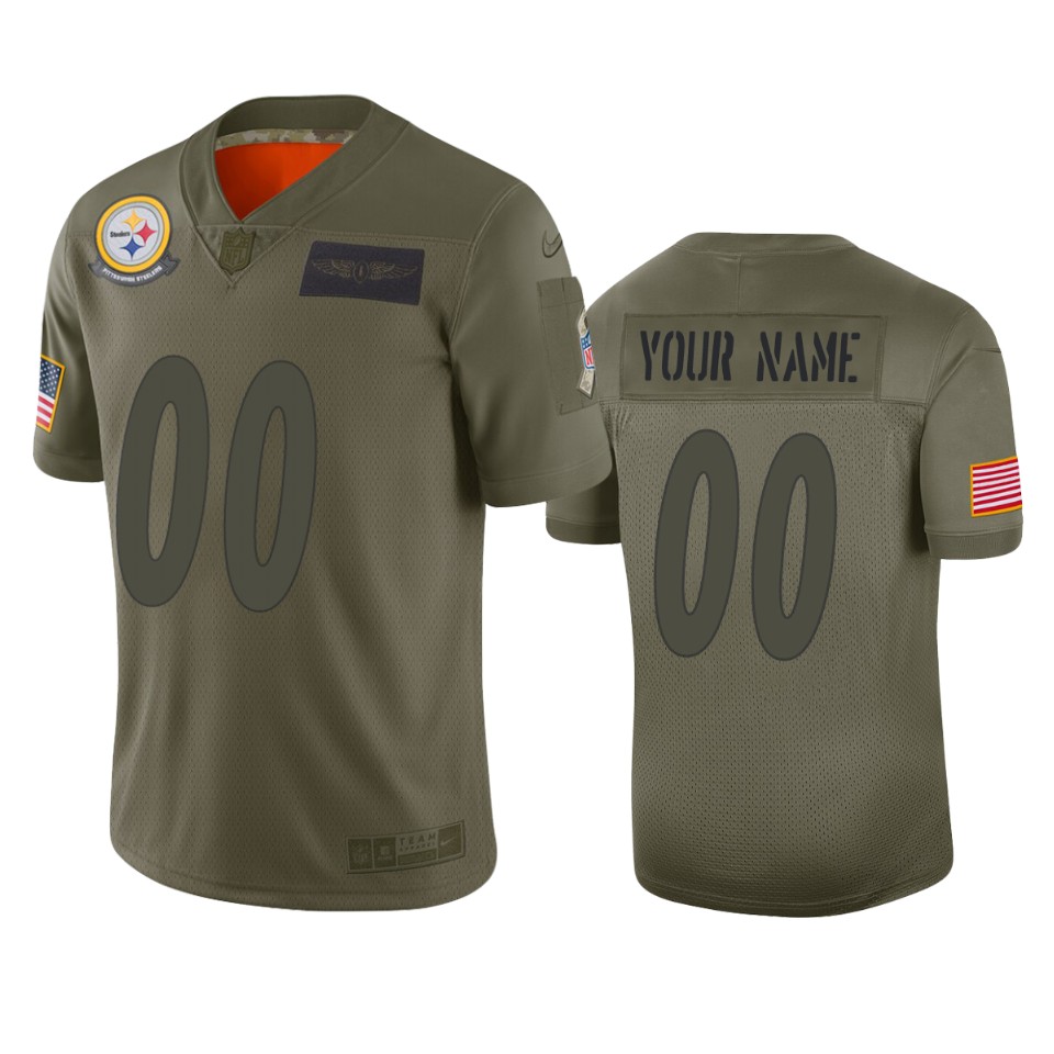 Pittsburgh Steelers Customized 2019 Camo Salute To Service NFL Stitched Limited Jersey - Zenithce