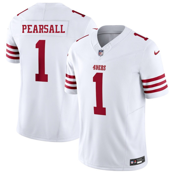 San Francisco 49ers #1 Ricky Pearsall White 2025 F.U.S.E. Vapor Untouchable Limited Stitched Jersey - Zenithce