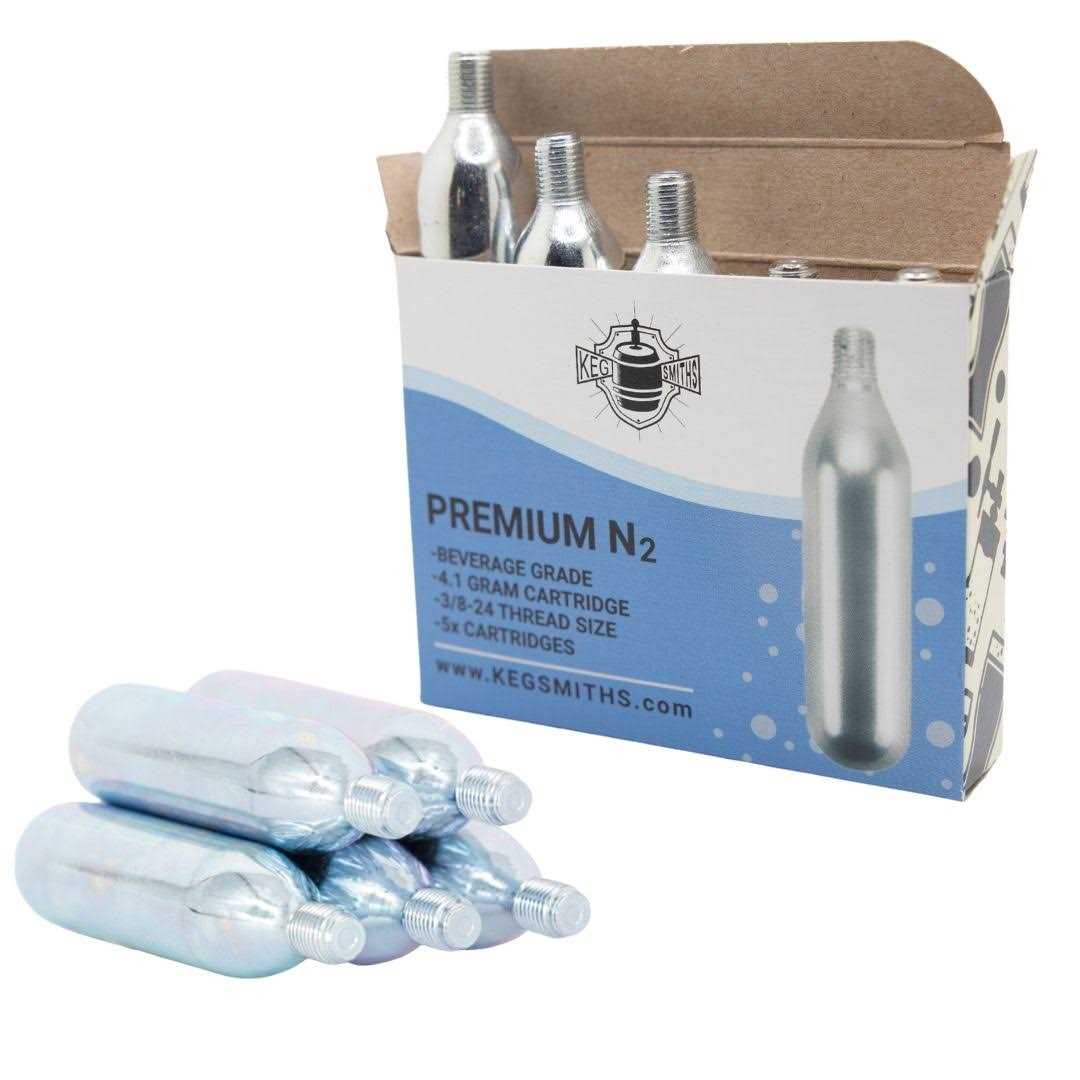 Keg Smiths Nitrogen Threaded Beverage Grade Cartridges - Zenithce