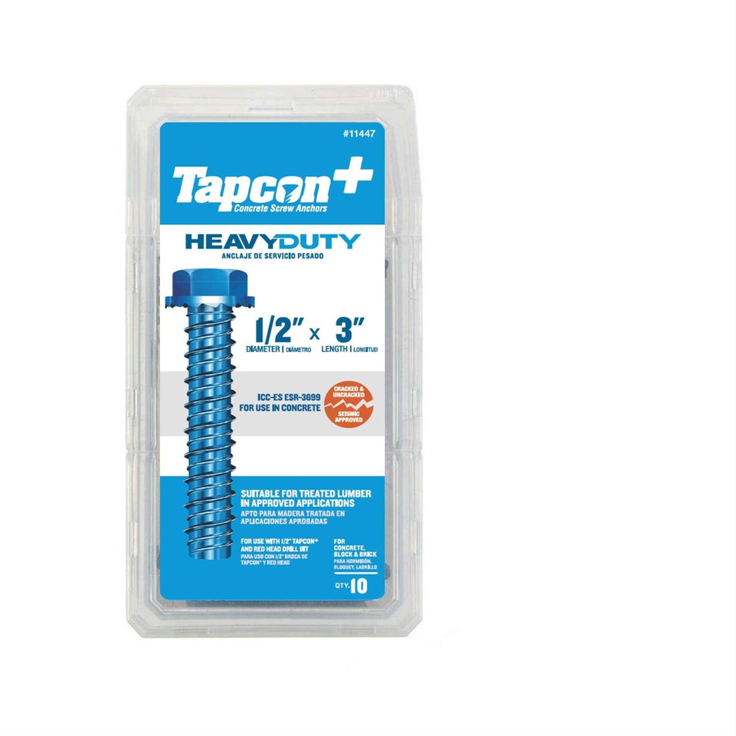 Tapcon Concrete Anchor Hex Head 24300 - Zenithce