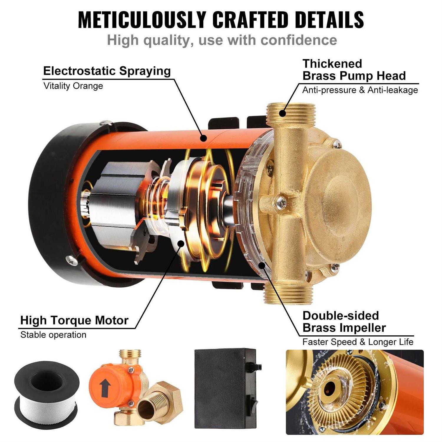 VEVOR 120 PSI 12V Air Compressor & Tank Pump For Air Horn BAGS Vehicle US NEW LBPJ120PSILBYSJ01V0 - Zenithce