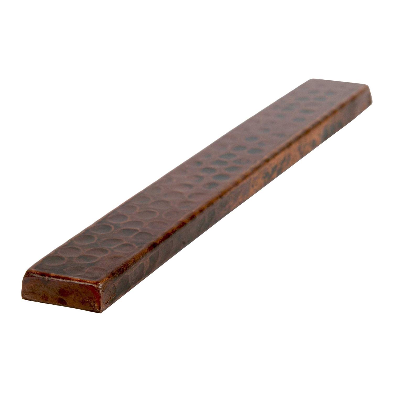 Premier Copper Products 1 x 8 Hammered Copper Tile - Zenithce