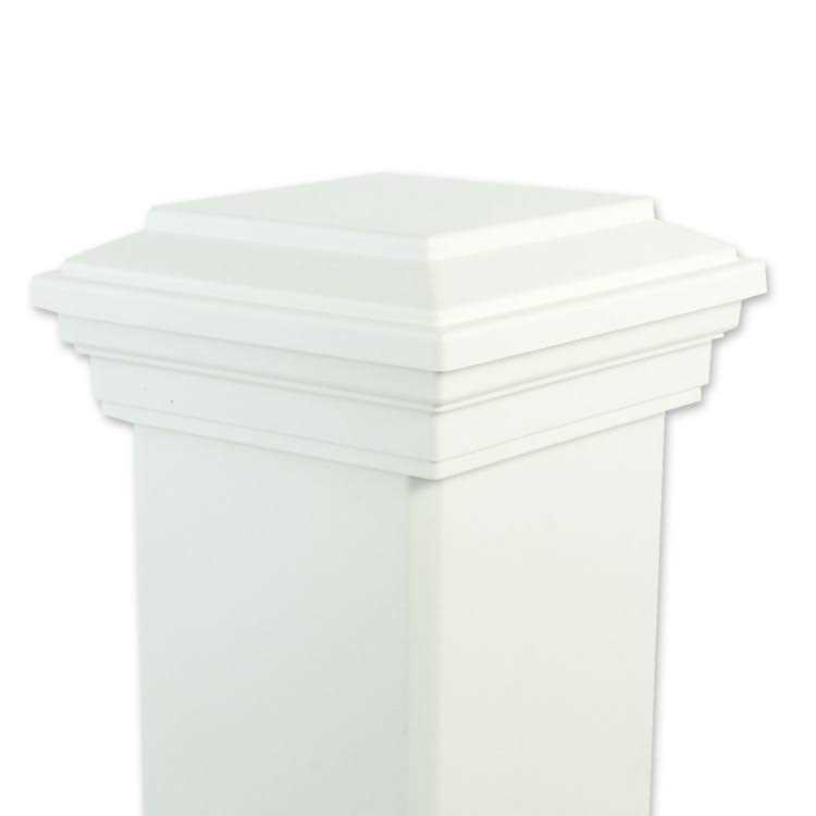 Trex 4-in x 4-in Classic White Composite Deck Post Skirt WTSKIRT4X4 - Zenithce