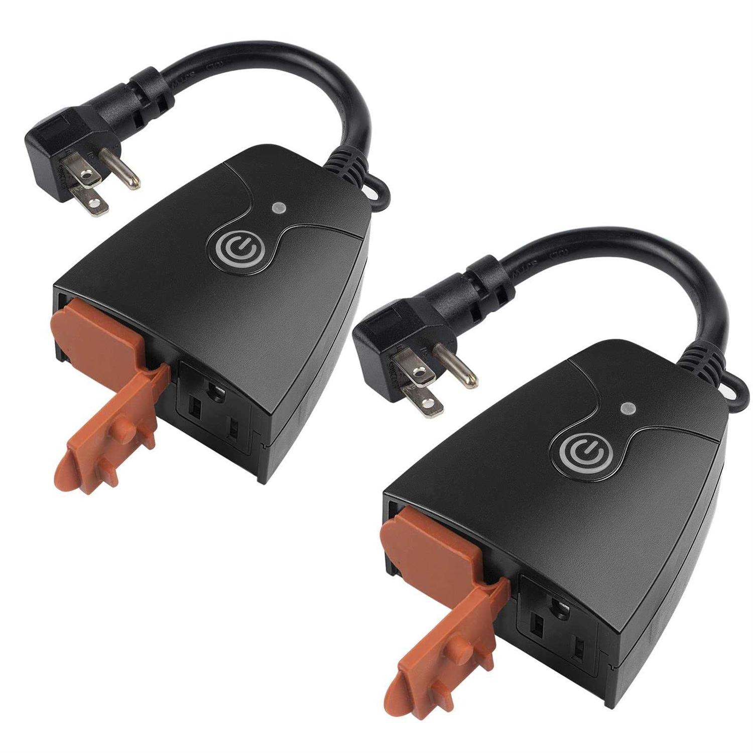 Outdoor Smart WiFi Plug Waterproof 6 Outlets Power Stake Timer with 6Ft Cord HBN - Zenithce