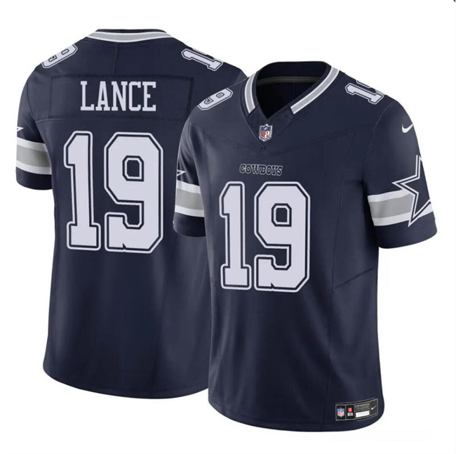 Dallas Cowboys #19 Trey Lance Navy 2023 F.U.S.E Vapor Untouchable Limited Stitched Jersey - Zenithce