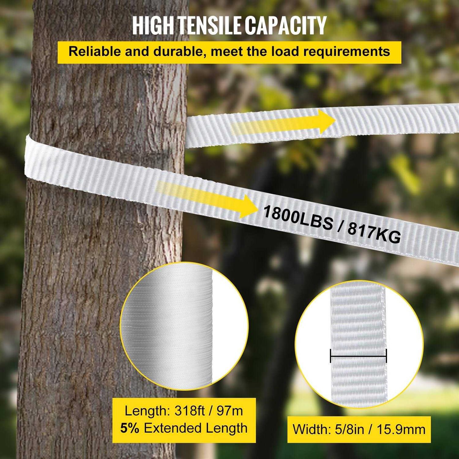 VEVOR Polyester Pull Tape Flat Tape for Wire & Cable Conduit Work Variable Functions - Zenithce