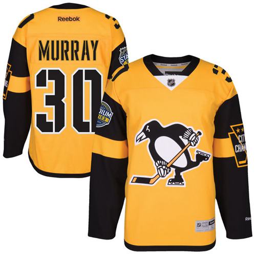 Penguins #30 Matt Murray Gold 2017 Stadium Series Stitched Jersey - Zenithce