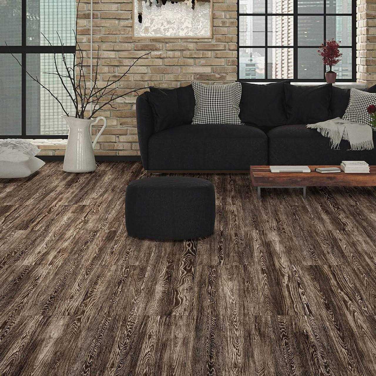 Perfection Floor Tile Satin 0.05-mil x 20-in W x 20-in L Water Resistant Interlocking Luxury Vinyl Tile Flooring - Zenithce