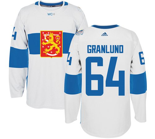 Team Finland #64 Mikael Granlund White 2016 World Cup Stitched Jersey - Zenithce