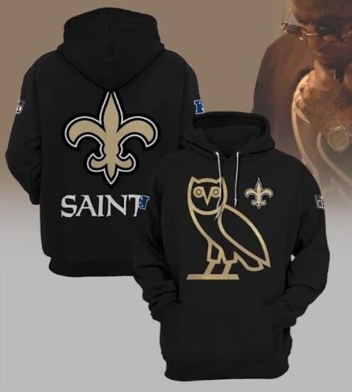 New Orleans Saints OVO Black Hoodie - Zenithce