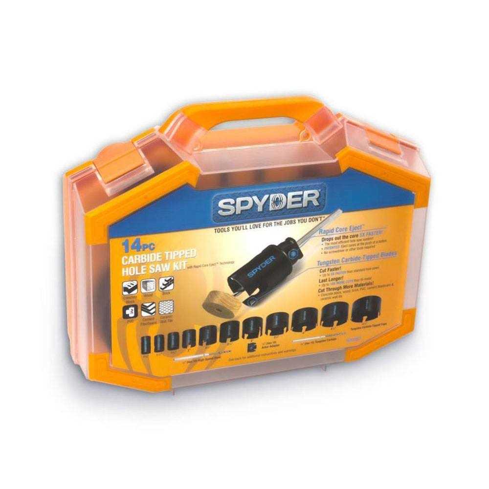 Spyder 600807 Tungsten Carbide Tipped Hole Saw Kit - Zenithce