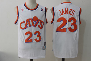 Cleveland Cavaliers 23 Lebron James White Hardwood Classics Swingman Jersey - Zenithce