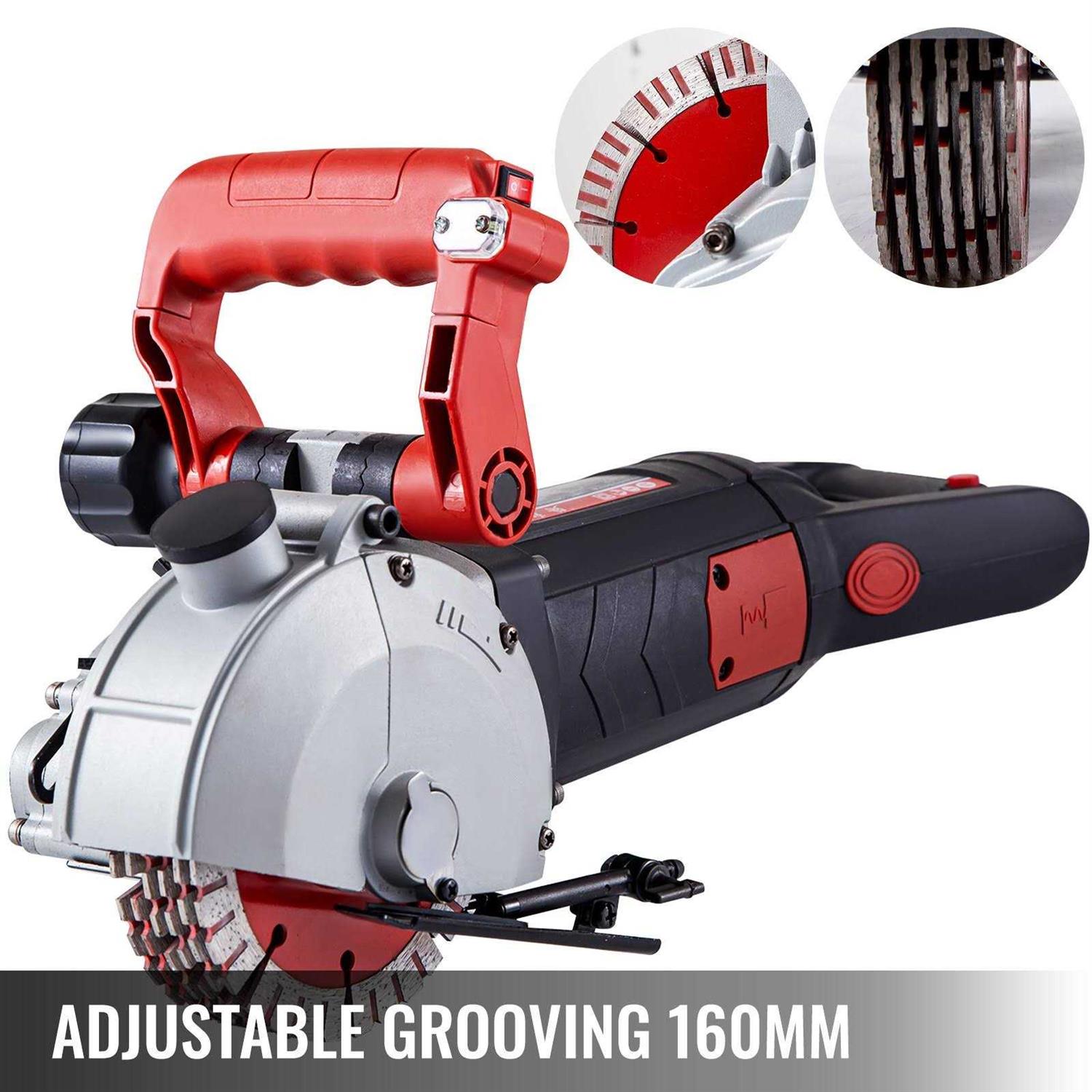 Vevor Wall Chaser 4800w Wall Groove Cutting Machine 42 mm 125 mm Saw Blades 8pcs - Zenithce