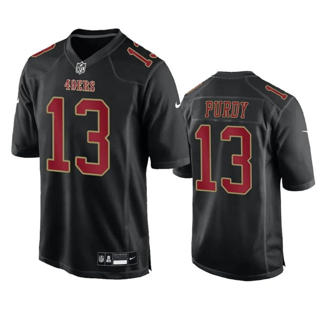 San Francisco 49ers #13 Brock Purdy Black Fashion Limited Stitched Game Jersey - Zenithce