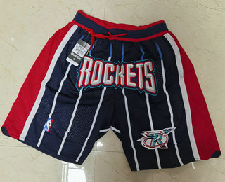 Houston Rockets Navy Blue With Pocket Just Don Swingman Shorts - Zenithce