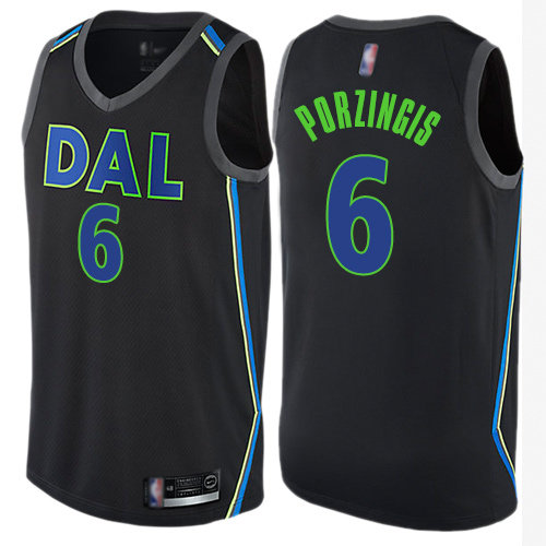Mavericks #6 Kristaps Porzingis Black Swingman City Edition Jersey - Zenithce