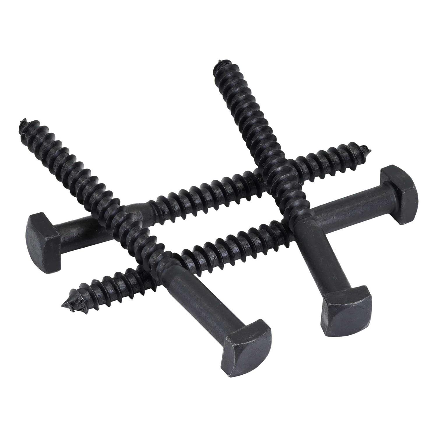 Makers Bolt Rustic Square Head Lag Screws Black Oxide Finish Lag Bolts - Zenithce