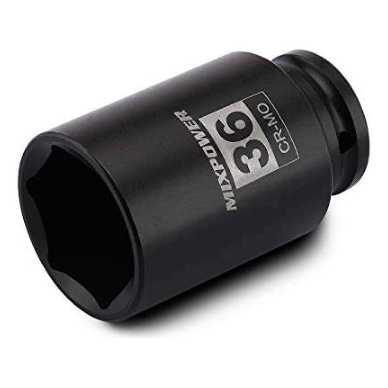 mixpower 50 Pieces 1/4 Dr. Impact Socket Set cr-v 6 Point - Zenithce