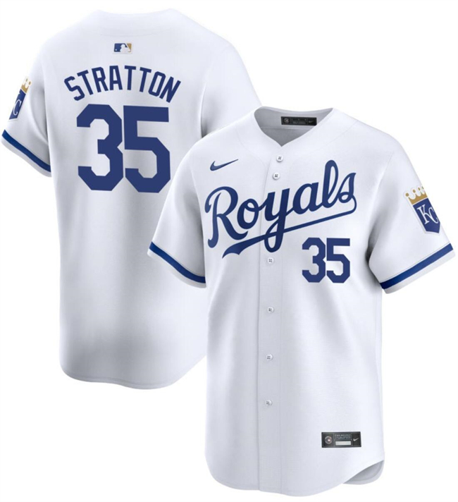 Kansas City Royals #35 Chris Stratton White 2024 Home Limited Cool Base Stitched Jersey - Zenithce