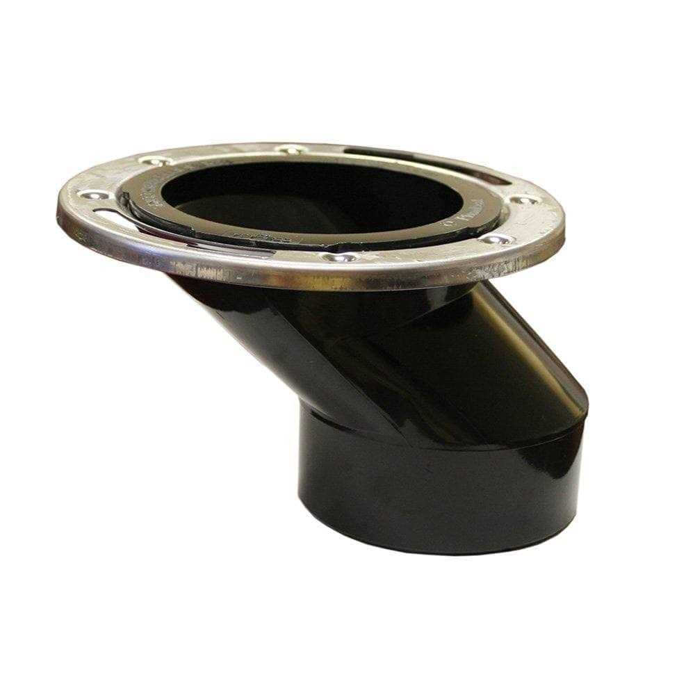 Jones Stephens 7 in. O.D. ABS Closet Flange with 6 in. Long Barrel and Metal Adjustable Ring - Zenithce