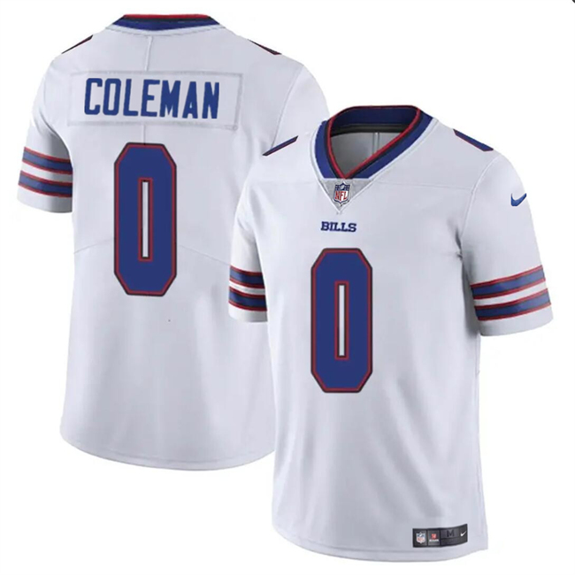 Buffalo Bills #0 Keon Coleman White 2024 Draft Vapor Untouchable Limited Stitched Jersey - Zenithce