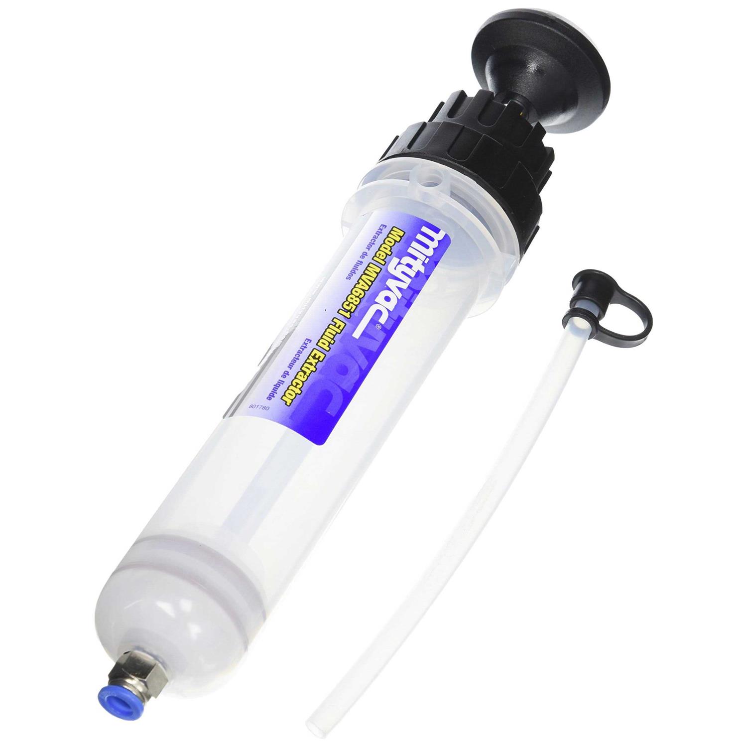 Mityvac 7201 Manual Fluid Evacuator Plus with 2.3 Gallon Reservoir Evacuates or Dispenses Fluids with Push Button - Zenithce
