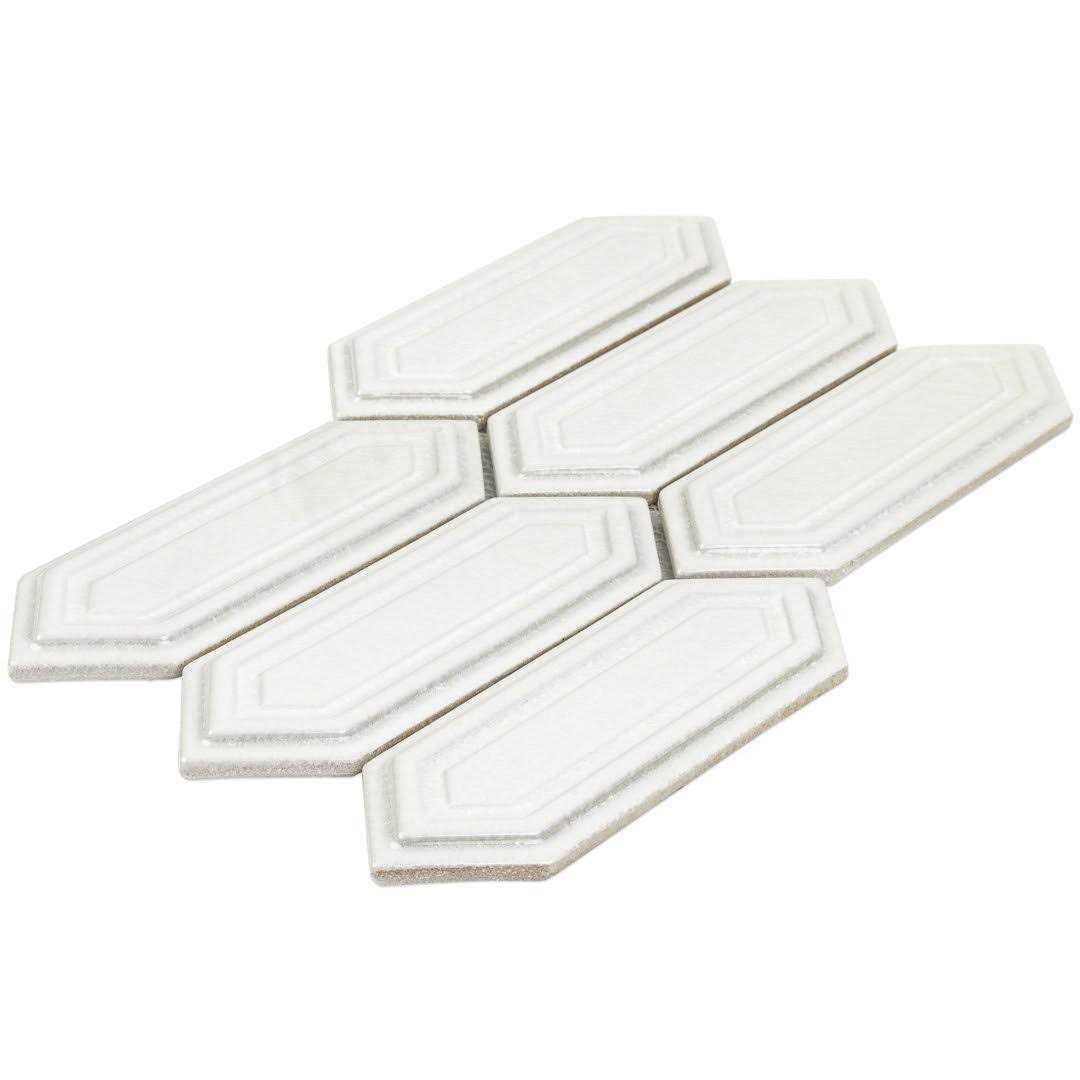 Delphi Hexagon 3 x 9 Straight Edge Ceramic Mosaic Sheet Tile Ivy Hill Tile - Zenithce