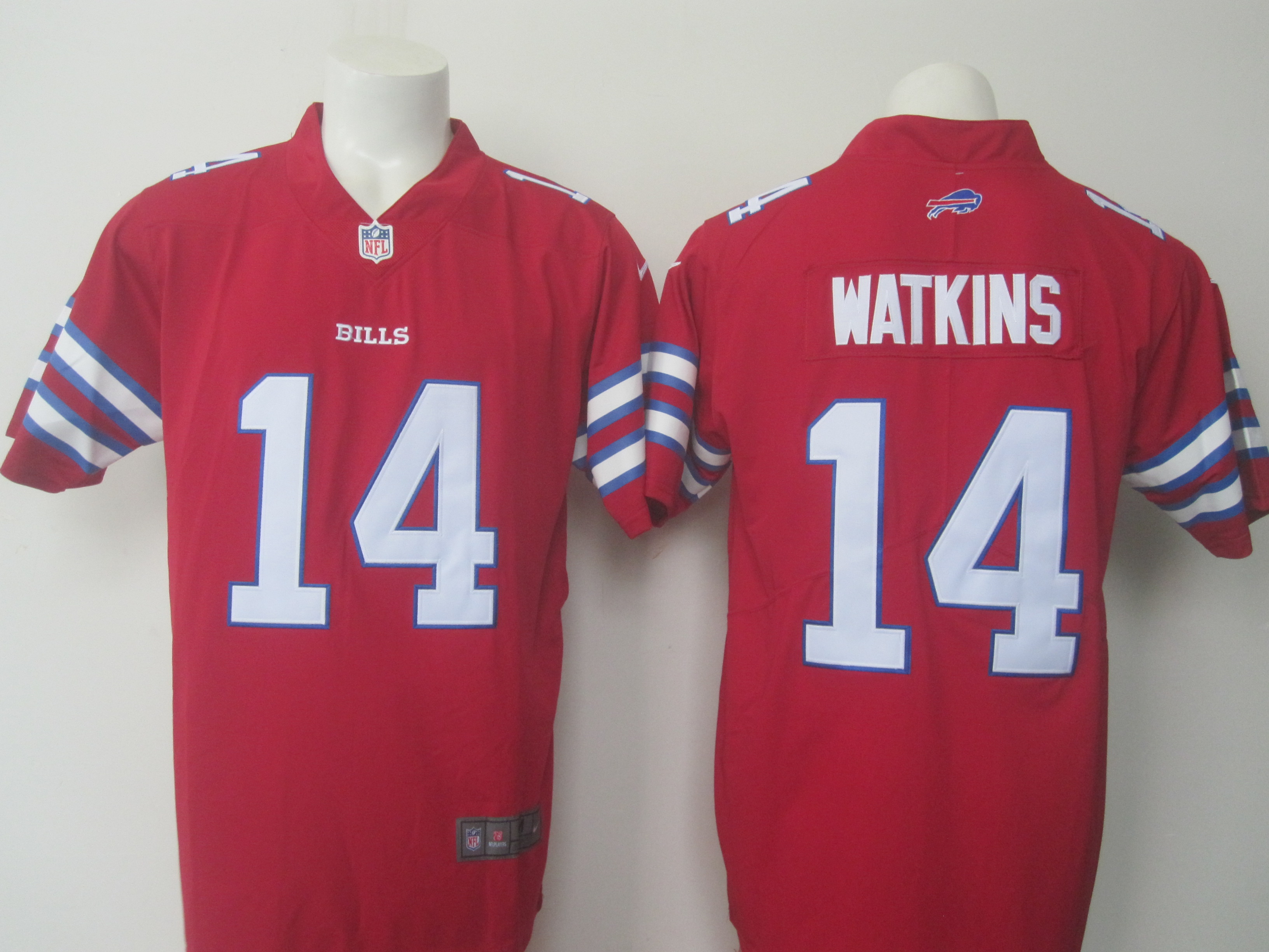 Bills #14 Sammy Watkins Red Limited Rush Stitched Nike Jersey - Zenithce