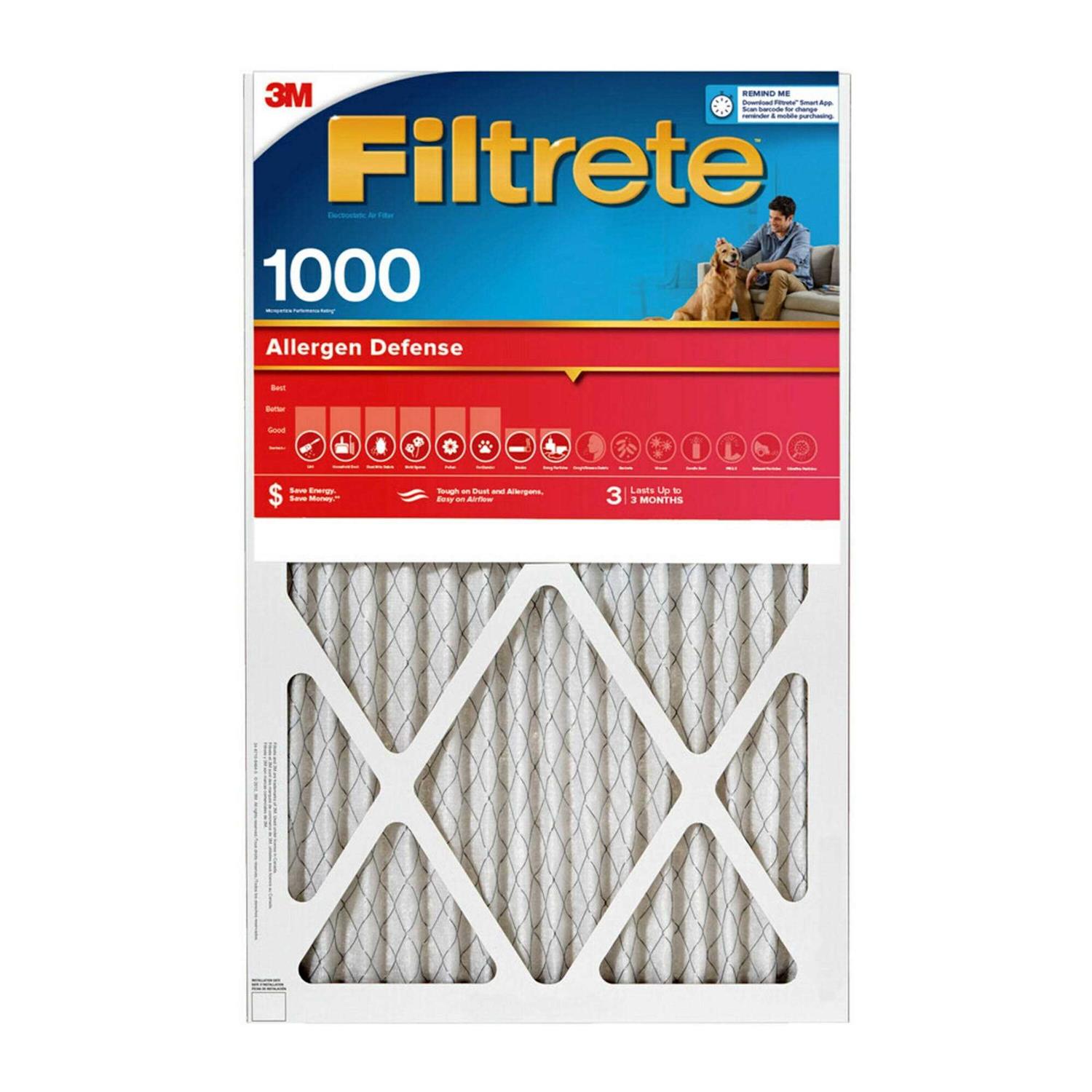 Filtrete 16×20 x 1 in. Flat Panel Air Filter - Zenithce