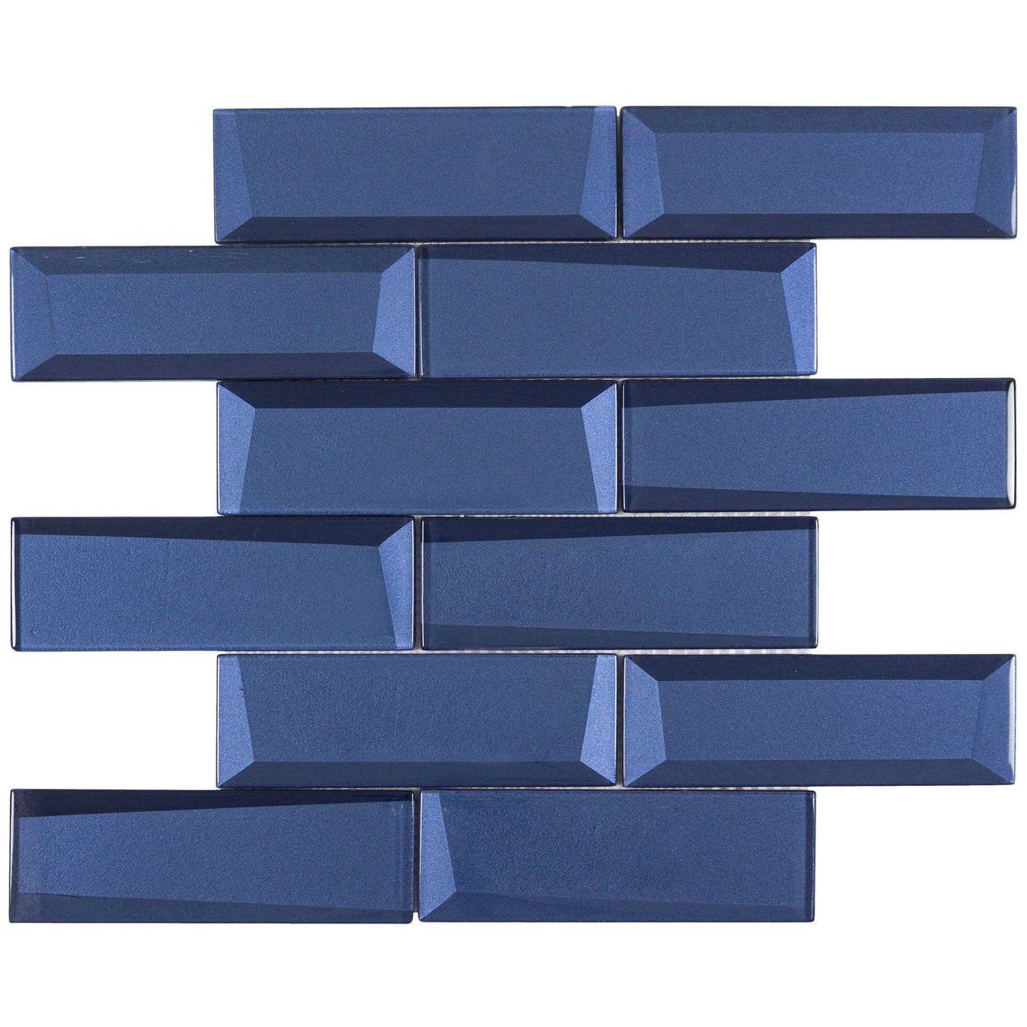 MosaicTileOutlet 2X2 Arabesque White Gray Blue Marble Mosaic Tile - Zenithce