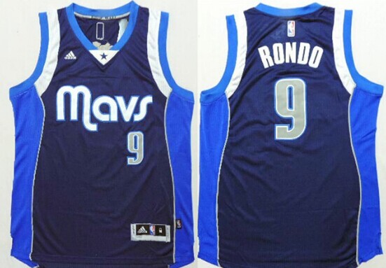 Dallas Mavericks #9 Rajon Rondo Revolution 30 Swingman 2014 New Navy Blue Jersey - Zenithce