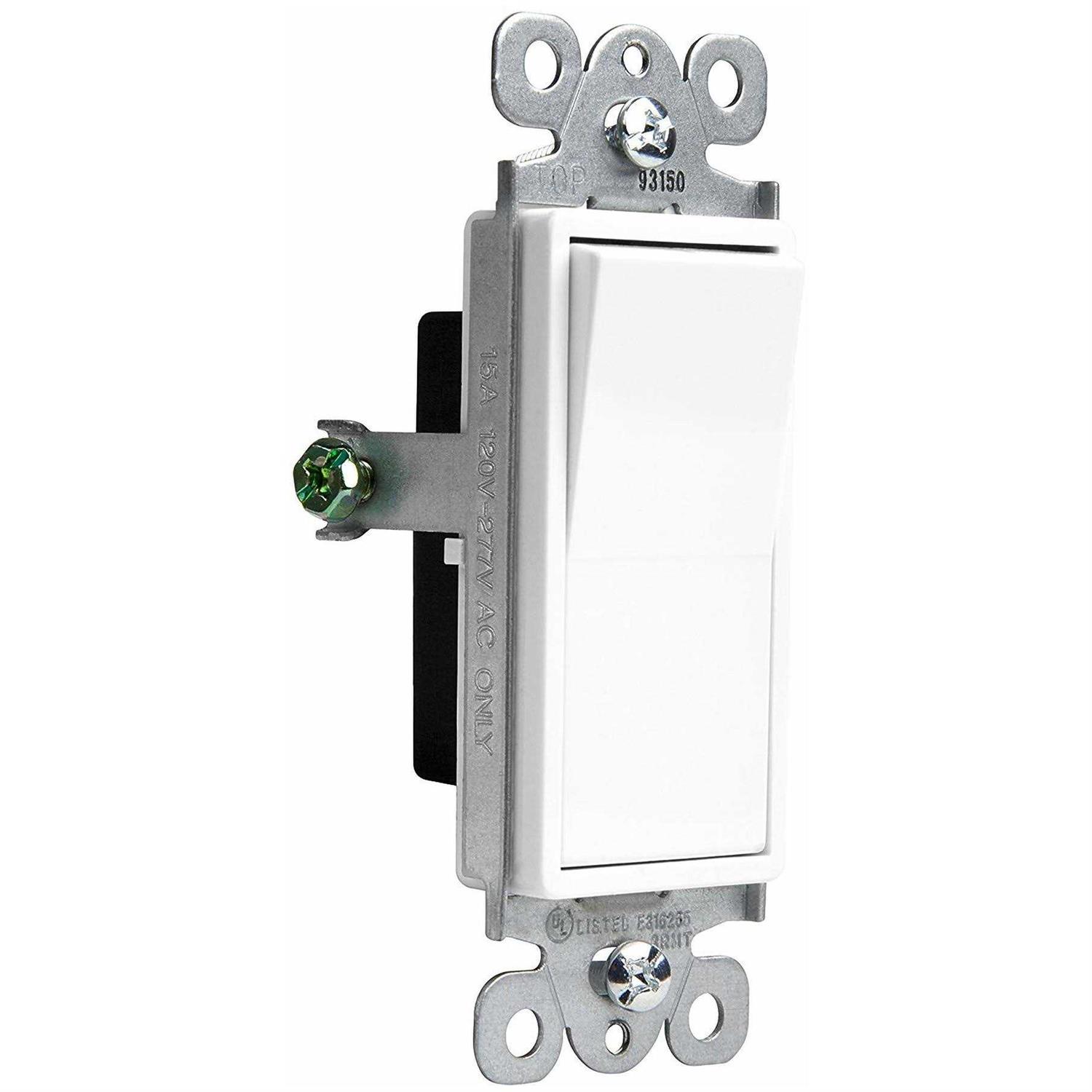 Enerlites 3-Gang 2 Decorator Gfci & Toggle Wall Switch Plate 881132-W - Zenithce
