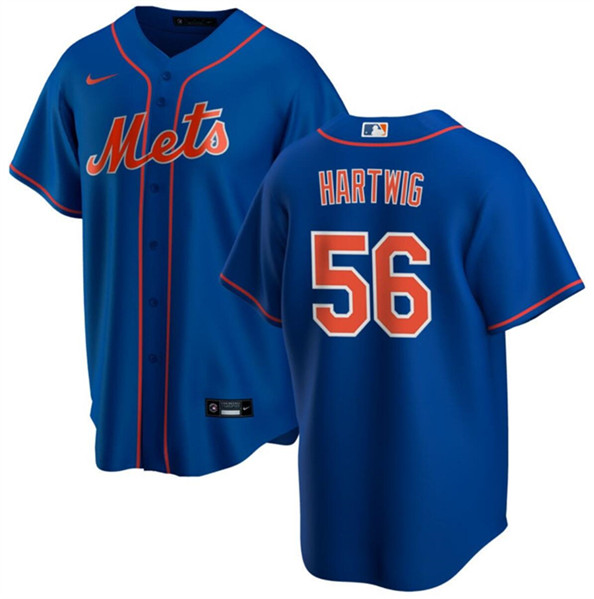 New York Mets #56 Grant Hartwig Blue Cool Base Stitched Jersey - Zenithce