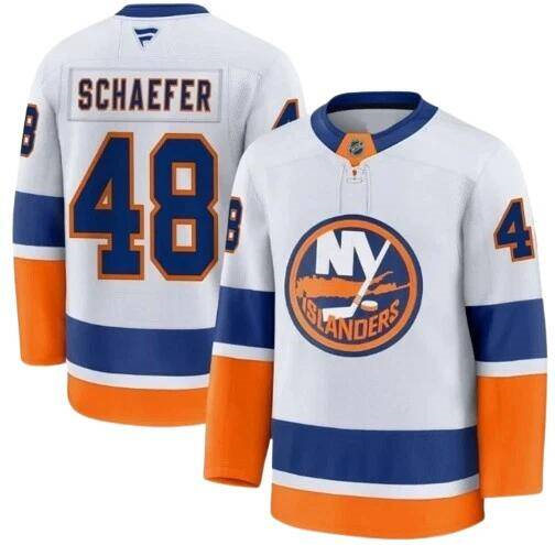New York Islanders #48 Matthew Schaefer Blue White 2025 Stitched Jersey - Zenithce