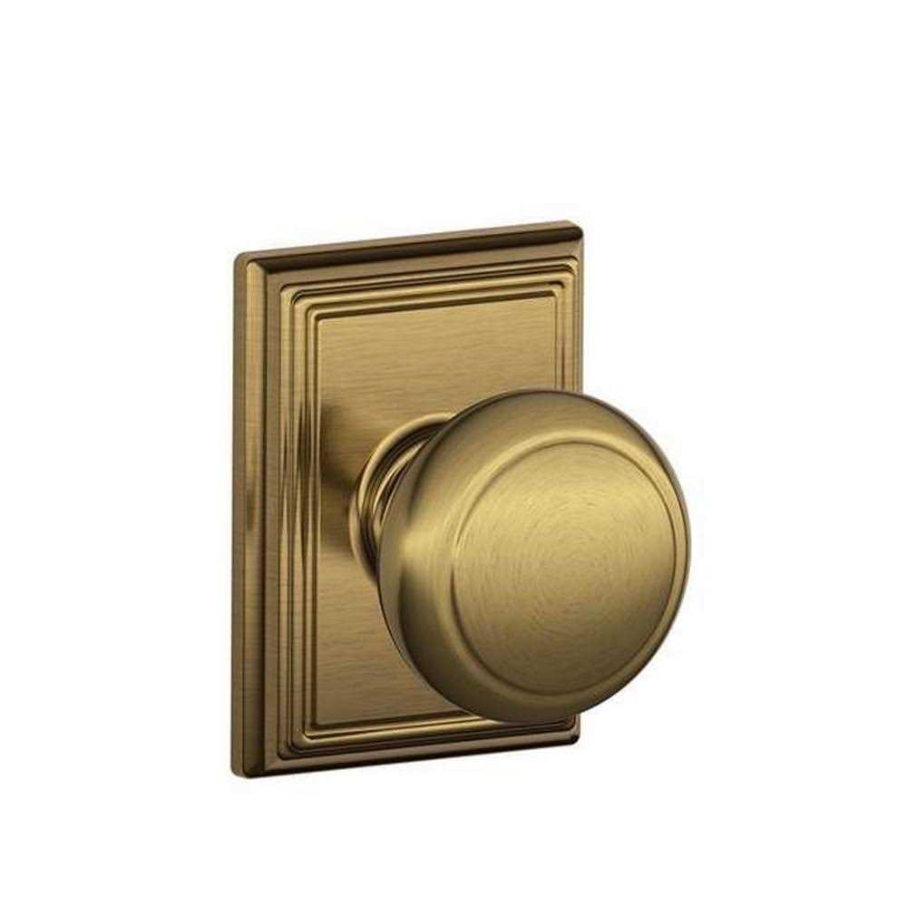 Schlage Andover Passage Knob Addison AB F10AND716ADD - Zenithce