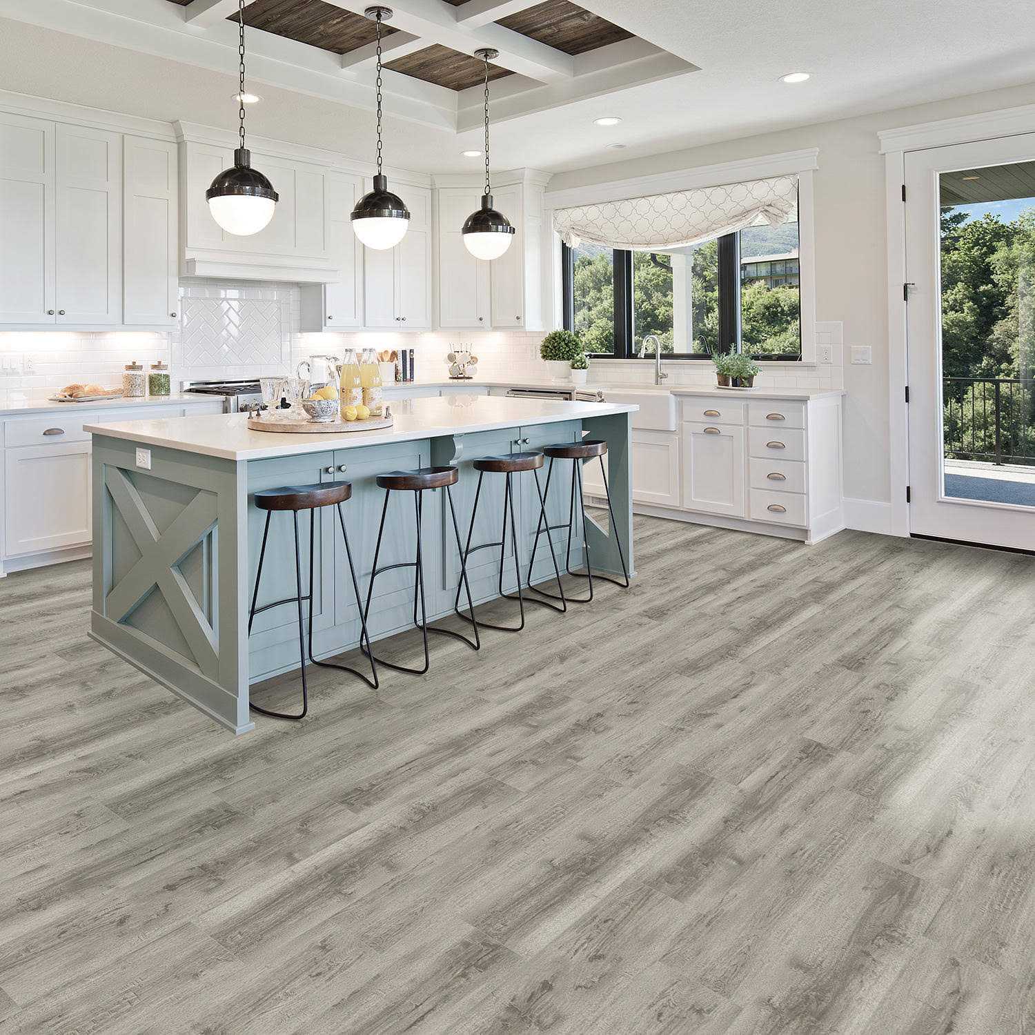 Select Surfaces Smoked Hickory SpillDefense Laminate Flooring - Zenithce