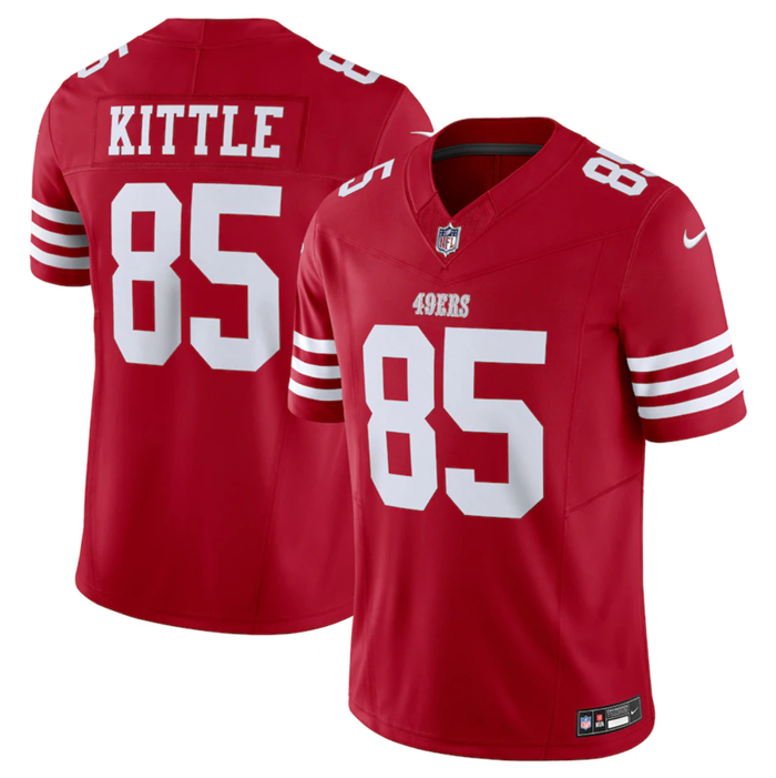 San Francisco 49ers #85 George Kittle Red 2023 F.U.S.E. Vapor Untouchable Limited Stitched Jersey - Zenithce